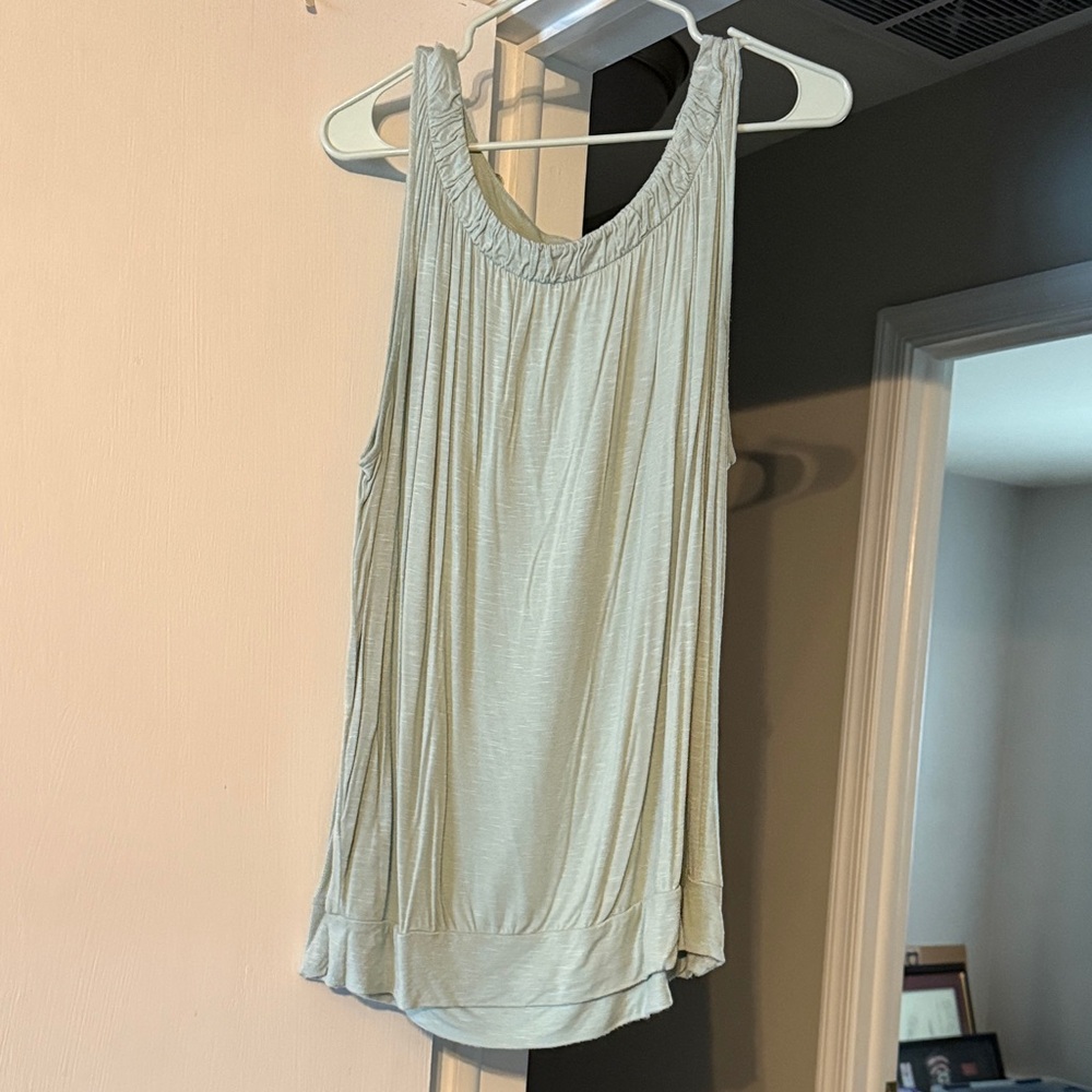 Elegant Cream Sleeveless Top